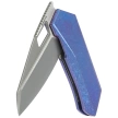 Remette RT-Woodpecker Knife Crystal Blue Titanium, Hand Grinding Pearlescent M390 (RTWP-IB)