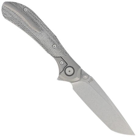 Nóż składany Bestech Constellation Grey Titanium/Black Micarta, Dark Bead Blasted/Stonewashed MagnaCut by Munko Knives (BT2501A)