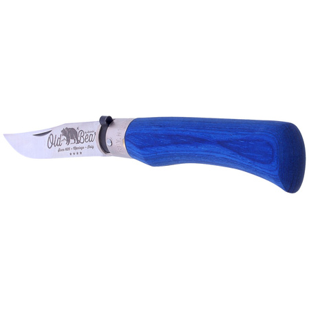 Nóż Antonini Old Bear Laminated Blue Wood, Satin Stainless (9307/21_MBK)