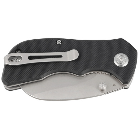 Nóż składany Kubey Karaji Black G10, Bead Blasted D2 (KU180A)