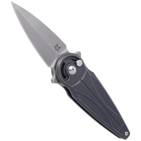 FOX Saturn, Black Aluminium, Stonewashed N690Co by Denis Simonutti knife (FX-551 ALG)