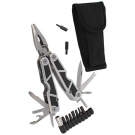 MultiTool Herbertz Rubber / Aluminum, Satin, 9 bits (108100)