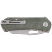 Kubey Knife Duroc Green Micarta, Black Stonewashed AUS-10 by Colin Maisonpierre (KU332L)