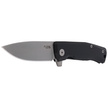 LionSteel Myto Knife Black Aluminum, Stonewashed M390 by Molletta (MT01A BS)