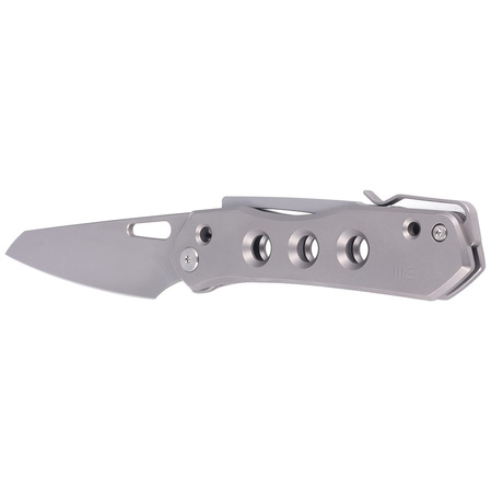 Nóż składany WE Knife Vision R Gray Titanium, Silver Bead Blasted CPM 20CV by Snecx Tan (WE21031-1)