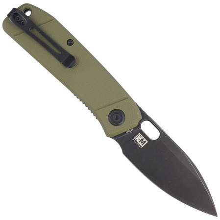 Kubey Knife Hyde, Green G10, Dark Stonewashed 14C28N by Colin Maisonpierre (KU2104B)