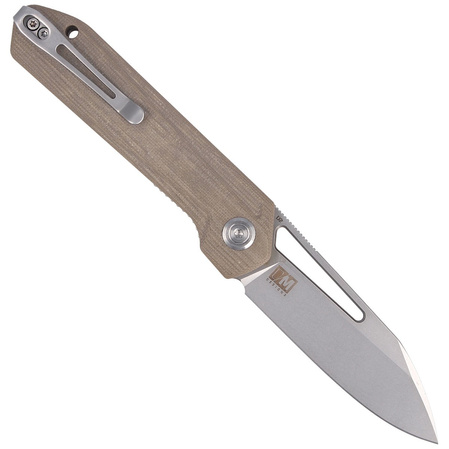 Kubey Royal Knife Tan G10, Beadblasted D2 by Colin Maisonpierre (KU321D)
