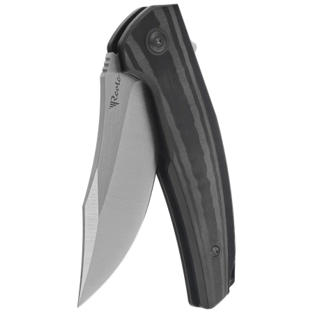 Nóż składany Reate Jack Jr. Black Aluminium, Satin S30V (Jack Jr. BKAL SAT BKAL)