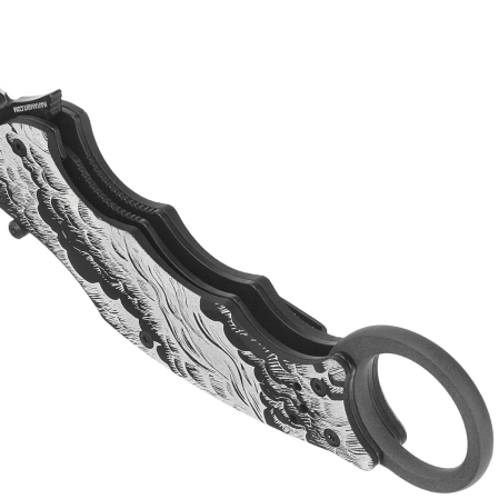 Nóż składany Fox The Storm Karambit Black Aluminium, Black N690Co (FX-599 ALB-2)