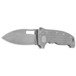 Nóż składany Demko AD20.5 Slicer Shark Milled Titanium, Stonewashed CPM 3V by Andrew Demko (AD20.5-3V-Milled TI-SS)