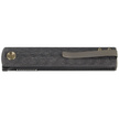 Fox Chnops Knife 3K Carbon Fiber, Black PVD M390 by Riccardo Gobbato (FX-543 CFBR)