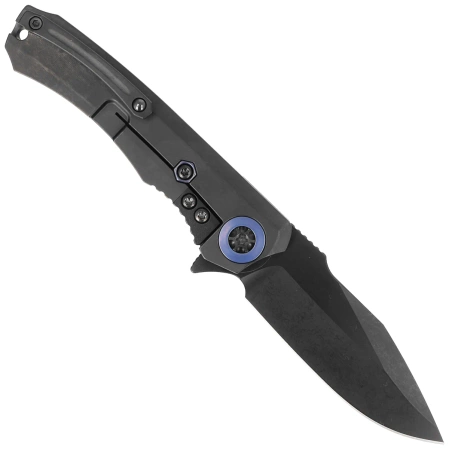 Nóż składany Heretic Wraith-M DP Flipper Battleworn DLC Titanium/Carbon Fiber, Battleworn DLC MagnaCut by Tony Marfione Jr.