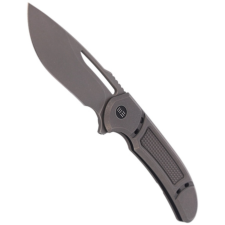 WE Knife Minax Gray Titanium, Gray Stonewashed CPM 20CV by Ferrum Forge (2007B)
