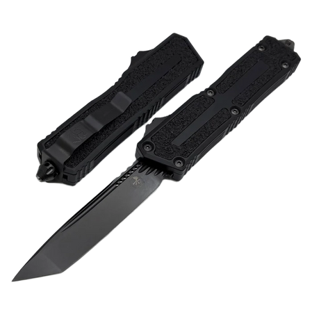 Nóż automatyczny OTF Microtech Scarab II Gen III T/E Black Aluminium, Shadow DLC M390MK by Tony Marfione (1279-1DLCTSH)