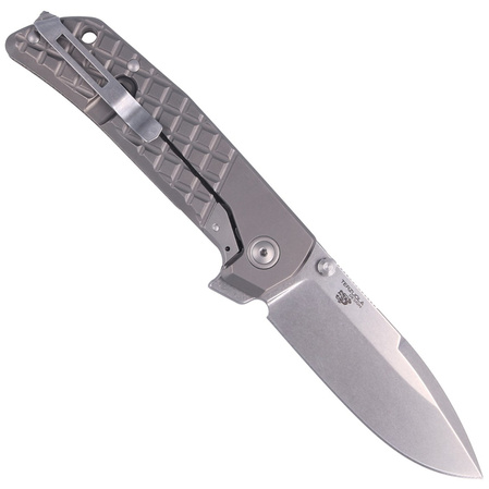 MKM Maximo Green Micarta, Stone Washed by Bob Terzuola (MK MM-GCT)