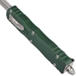 Microtech Dirac D/E OTF Knife Emerald Green Aluminum, Stonewashed by Tony Marfione (225-10EG)