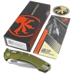 Microtech Amphibian Ram-Lok Knife Fluted OD Green Aluminum , Apocalyptic M390MK by Tony Marfione (137RL-10APFLOD)