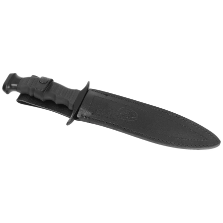 Muela 95-191 Black Rubber Knife, Satin 420H