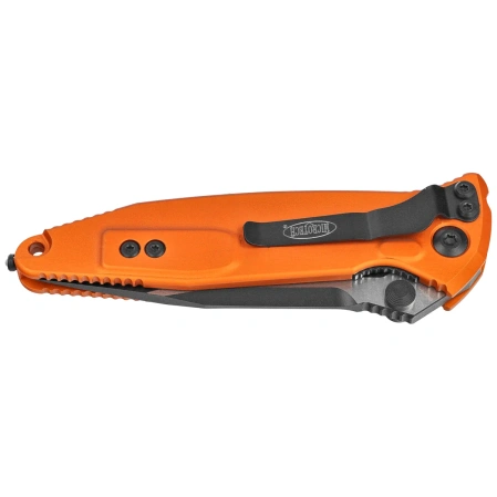 Microtech Socom Elite S/E-M Knife Orange Tangerine Aluminum, Black M390MK by Tony Marfione (160-1OT)