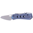 Nóż składany WE Knife Vision R Blue Titanium, Silver Bead Blasted CPM 20CV by Snecx Tan (WE21031-3)