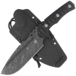 Fox URO Knife Black G10, Acid Washed Niolox by Wander Tactical (FX-623 BA)