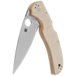 Spyderco Native Chief Knife Brown Canvas Micarta, Satin CPM Cru-Wear by Sal Glesser (C244MPCW)