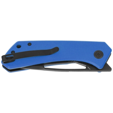 Nóż składany Kubey Thalia Blue G10, Blackwashed 14C28N (KU331P)