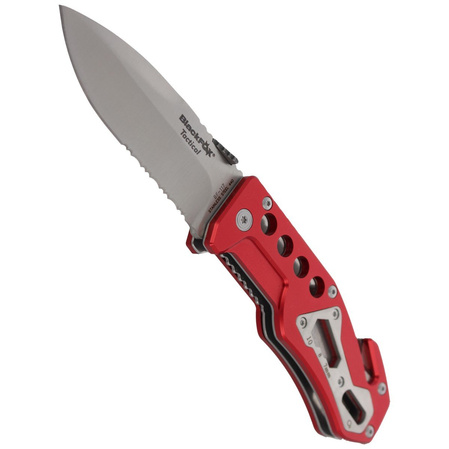 Nóż ratowniczy BlackFox Aluminium Red Rescue Folder (BF-117)