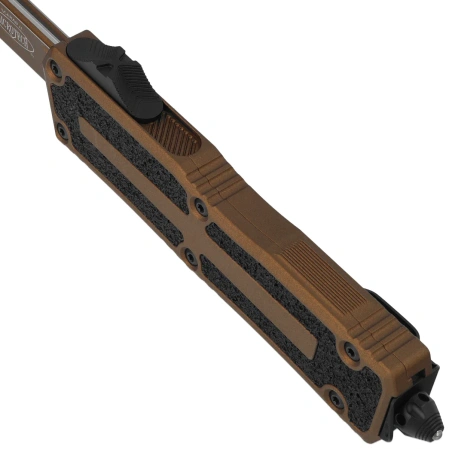 Nóż automatyczny OTF Microtech Scarab II Gen III S/E Cerakote Burnt Bronze Aluminium, Cerakote Burnt Bronze M390MK by Tony Marfione (1278-1UB-C19Z4)