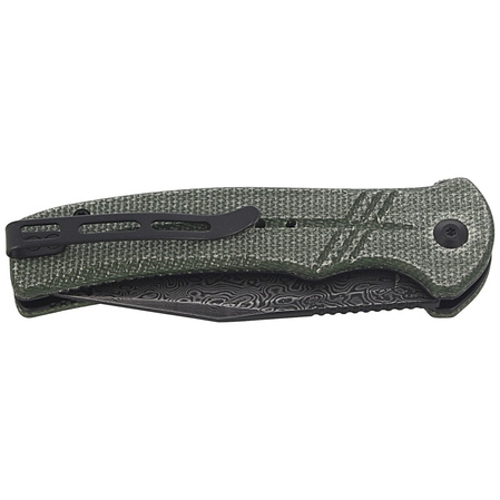 Nóż CIVIVI Cogent Green Micarta, Black Damascus (C20038D-DS1)
