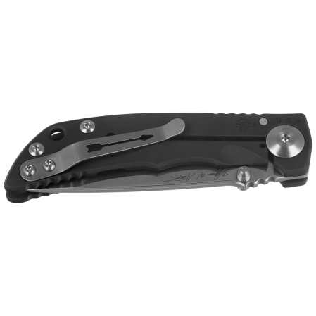 Nóż składany Spartan Blades Harsey Folder 3.25 Black PVD Titanium, Gray HW, Stonewashed MagnaCut by William W. Harsey Jr. (SF10SWPVD)