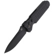 Fox Predator II 2F Full Auto Knife Black FRN, Black Idroglider N690Co (FX-448 B)