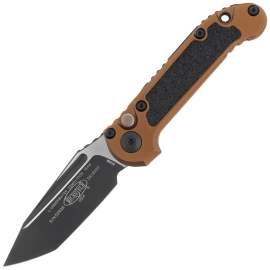 Microtech LUDT T/E Gen III Automatic Knife Tan Aluminum/3M, Black M390MK by Tony Marfione (1136-1TA)