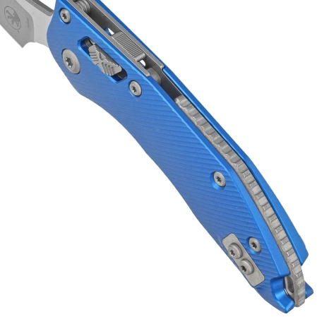 Microtech Stitch Ram-Lok S/E Knife Blue Fluted G10, Apocalyptic M390MK by Borka Blades and Tony Marfione (169RL-10APFLBL)