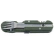 Martinez Albainox Camping 6-Piece Folding Utensil Set Green ABS, Satin 3Cr13MoV (11018)