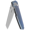 MKM Miura Knife Blue Titanium, Satin M390 by Simone Tonolli (MK MI-TBL)