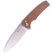 Sencut Knife Sachse Brown Micarta, Satin 9Cr18MoV (S21007-3)
