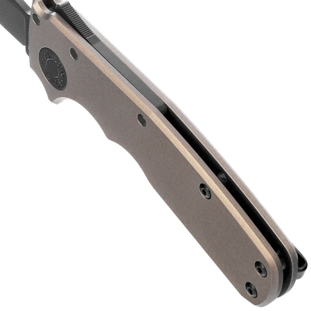 Nóż składany Demko Shark-Cub Stealth Slicer Shark Artillery Grey Aluminium, DLC CPM 20CV by Andrew Demko (SC-20CV-ALUM-DLC-AG-SS)