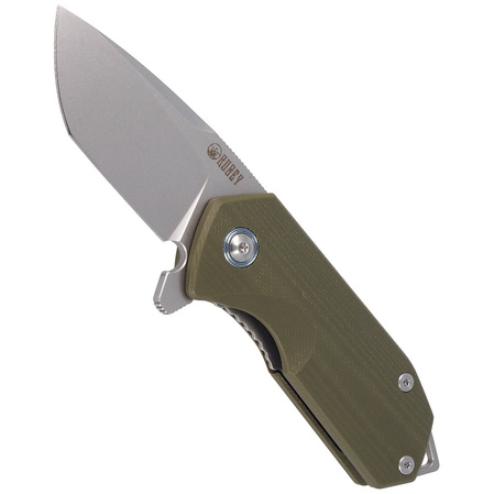 Nóż Kubey Knife Campe, OD Green G10, Sandblast D2 (KU203B)