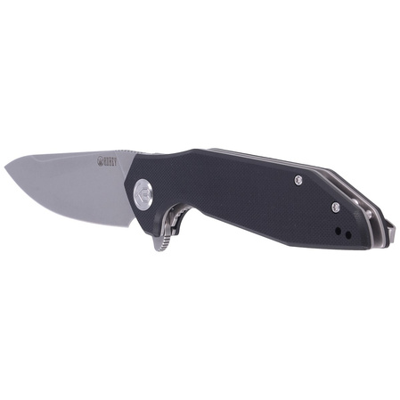 Nóż składany Kubey Nova Black G10, Bead Blasted D2 (KU117A)