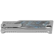 Reate EXO-M Gravity D/E Knife Bead Blasted Titanium/Damascus Blue-Black G10, Satin Elmax