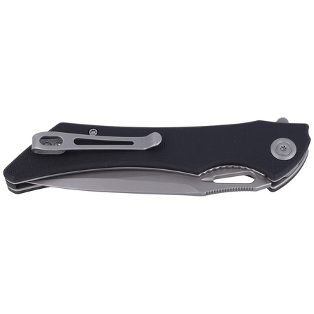 Kubey Raven KB245D Knife Black G10, Bead Blasted AUS-10 by Jelly Jerry