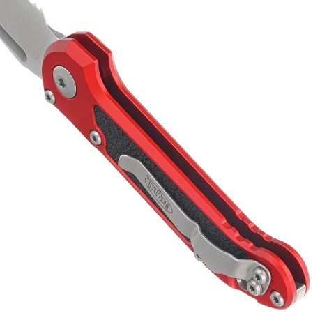 Nóż automatyczny Microtech LUDT Gen III T/E Red Aluminium, Stonewashed P/S M390MK by Tony Marfione (1136-11RD)