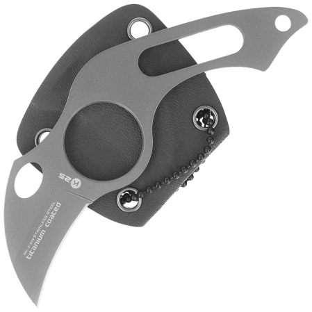 K25 RK-31849 Neck Knife Titanium Naked, Titanium 7Cr17Mov