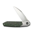 Nóż składany WeKnife Brr15 Gray Titanium/Jungle Wear Fat Carbon, Hand Rubbed Satin M390 by Rafal Brzeski (WE24007-4)
