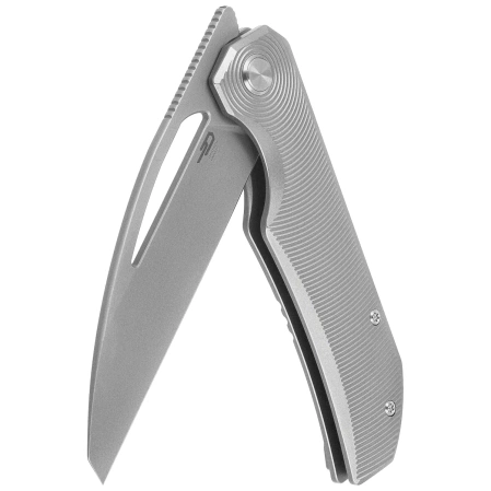 Nóż składany Bestech Taipan Grey Titanium, Bead Blasted / Stonewashed MagnaCut by James Lowe (BT2503A)