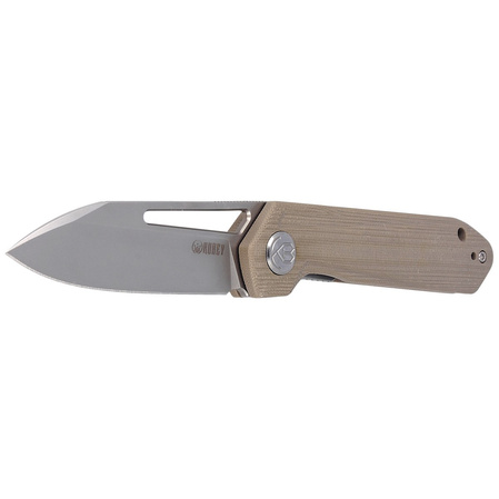 Kubey Royal Knife Tan G10, Beadblasted D2 by Colin Maisonpierre (KU321D)