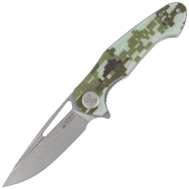 Nóż składany Kubey Dugu Camo G10, Beadblasted 14C28N (KU210H)