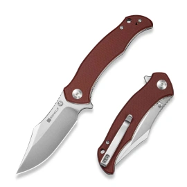 Nóż składany Sencut Tauron Burgundy G10, Satin D2 (S25060-2)