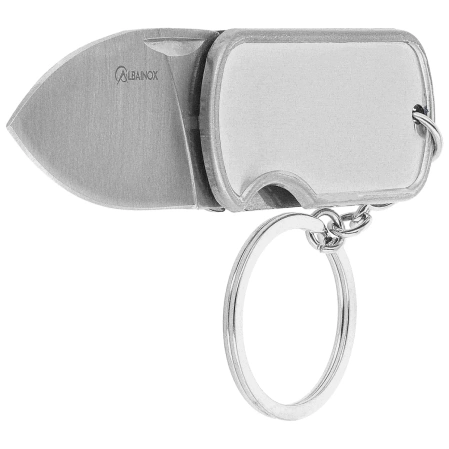 Nóż składany brelok Martinez Albainox Dog Tag Satin Steel, Satin 3Cr13Mov (18653)